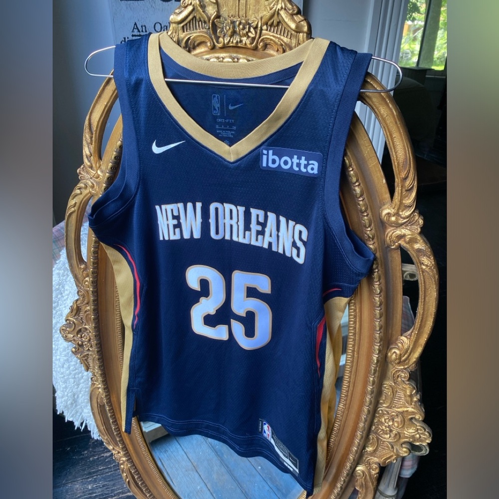 Trey Murphy III Nike Blue and Gold Pelicans Jersey